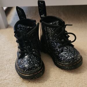 Black and White Speckled Boots